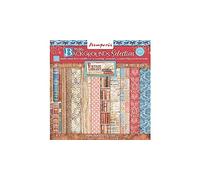 Stamperia Vintage Library Backgrounds A4 Scrapbook Paper Pad Card Rectangle Craft Decoration
