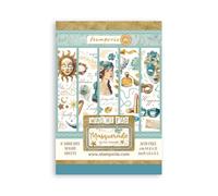 Stamperia - Washi Pad for Scrapbooking, Albums, Card Making, Bullet Journalling and More, Translucent and Easy to Cut, Acid Free, Perfect for Hobbies, Crafts, and Gifting (A5) (8 Sheets)