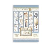 Stamperia - Washi Pad for Scrapbooking, Albums, Card Making, Bullet Journalling and More, Translucent, Easy to Cut, Acid Free, Perfect for Hobbies, Crafts and Gifting (Timeless) (A5) (8 Sheets)