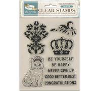 Stamperia WTK202 Acrylic Stamp, Brown/Black, 14 x 18 cm