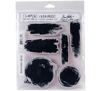 Stampers Anonymous AGCMS293 Tim Holtz Brushstrokes Cling Rubber Stamp Set, Multicoloured , 24.3 x 19 x 0.6 cm