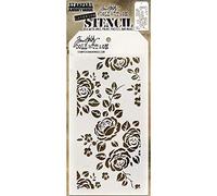 Stampers Anonymous_AGW AGTHS075 Tim Holtz Roses Stencil, Synthetic Material, 28.4 x 11.4 x 0.1 cm
