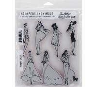 Stampers Anonymous_AGW "Runway" Cling Mounted Stamp, Grey, 7 x 8.5"