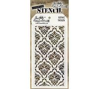 Stampers Anonymous_AGW THS-026 Tim Holtz Layered Stencil 4.125-inch x 8.5-inch, Gothic,Transparent