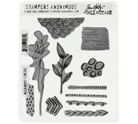 Stampers Anonymous Cling RBBR Stamp Set Media MRK1, Rubber, None, One Size