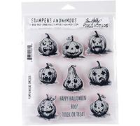 Stampers Anonymous CMS309 Pumpkinhead Cling Rubber Stamp Set, Synthetic Material, Multi-Colour, 24.8 x 18.6 x 0.8 cm