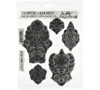Stampers Anonymous Distress Damask Tim Holtz Cling Mounted Stamp Set,