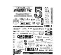 Stampers Anonymous Eccentric Clear Stamp for Card Making, Scrapbooking and Mixed Media, Gray