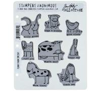 Stampers Anonymous Funny Farm, Grey, Red, Large