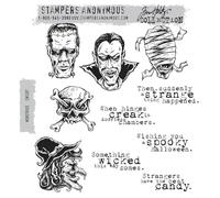 Stampers Anonymous Monstrous Cling Rubber Stamp Set, Synthetic Material, Multi-Colour, 24.8 x 18.6 x 0.8 cm