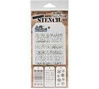 Stampers Anonymous MTS018 Tim Holtz Mini Layered Stencil Set #18, 8.61x21x0.2 cm