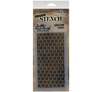 Stampers Anonymous Plastic Tim Holtz Layered Stencil 4.125-inch x 8.5-inch, Honeycomb