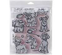 Stampers Anonymous Rubber Stamps Crazy Dogs CMS271