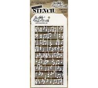 Stampers Anonymous THS067 Tim Holtz Layered Stencil, Multi-Colour, 4.125 x 8.5-Inch