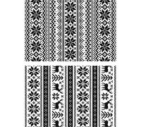 Stampers Anonymous Tim Holtz Cling Rubber Stamp Set 7-inch x 8.5-inch, Holiday Knits