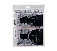 Stampers Anonymous Tim Holtz Cling Stamps 7 x 8.5-inch-Evolution, Other, Multicoloured, 0.63x19.05x24.51 cm