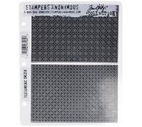 Stampers Anonymous Tim Holtz Cling Stamps 7-Inch x 8.5-Inch-Tiles and Mosaic