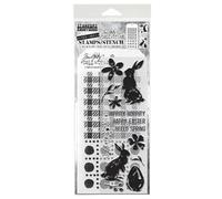 STAMPERS ANONYMOUS Tim Holtz Collection Spring Shadows Mixed Media Stamps/Stencil THMM163