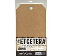 Stampers Anonymous Tim Holtz Etcetera Large Tag, Paper, Brown, 39 x 21 x 0.8 cm