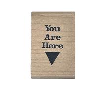 Stampers Anonymous Wood Mounted Stamp - You are here - D104