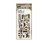 Stampers AnonymousTim Holtz Layered Stencil 4.125-inch x 8.5-inch-Numberic,