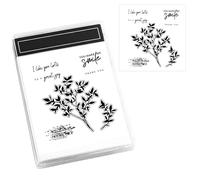 Stampin up 2025-2026 Newests Stamps, Stamps for Card Making, Leaf Silicone Stamp Set Suitable for Scrapbooking, Invitations and Personalized Stationery