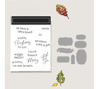 Stampin' Up 2025-2026 Premium Stamps and Dies Bundle - DIY Christmas Halloween,Thanksgiving Greeting Card Making Kit with Cutting Dies (259)