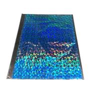 Stamping Foil Paper 50Pcs Gold Black Red Laminator Laminating Transfer on Elegance Laser Printer Craft 20x29cm A4(Blue Square)