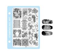 Stamping Nail Tips Press Molds Manicure | Nail Stamping Kit - For Wedding Party Studio Preparation Beginners Practice Nail Salon Home Beauty