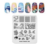 Stamping Plates for Japanese Zephyr Plate Models Fuji Geisha Ukiyo-e Multiple Pattern Print Image Tool Nail Art Stamp