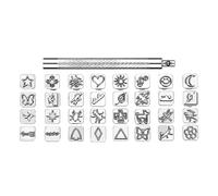 Stamping Tools 32pc Set Metal Punch Kit for Leather Crafting Alphabet, for DIY Leather Working and Custom Projects