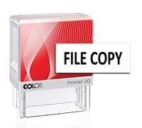 Stampolo File Copy Colop P-20 Self-Inking Office Stationary Custom Rubber Stamp Personalized Pre Ink Stamp Black 14 X 38 MM