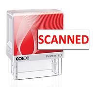 Stampolo Scanned Colop P-20 Self-Inking Office Stationary Custom Rubber Stamp Personalized Pre Ink Stamp Red 14 X 38 MM