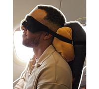 Stampology Sleeper Hold: Travel Pillow & Eye Mask for Plane & Flight