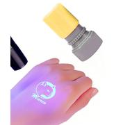 Stamps for Invisible Marks (Revealed Under UV Light), Invisible Ink Stamp, Customizable Transparent Pattern Stamper, Anti - Counterfeiting Transparent Stamp for Paper Documents