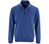Stan Contrast Zip Neck Sweatshirt SOL'S Blue M