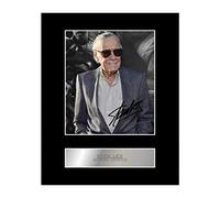 Stan Lee Signed Mounted Photo Display Marvel Comics Autographed Gift Picture Print