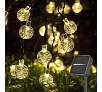 STANBOW Solar String Lights - 5M, 50 LED, Waterproof, Crystal Ball with 8 Modes, Warm White for Garden, Home, Yard, Patio, Party, Wedding