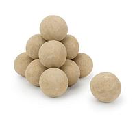 Stanbroil Ceramic Fire Balls - 4” Round Fire Stones for Fire Pit Fire Bowl and Fireplace - Set of 12, Beige