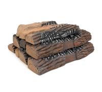 Stanbroil Large Ceramic Gas Logs, 10 Piece Set of Decoration Ceramic Wood Logs for All Types of Ventless, Gel, Ethanol, Electric, Gas Inserts, Propane, Indoor or Outdoor Fireplaces & Fire Pits