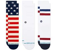 Stance Americana 3 Pack Crew Socks | Multi, Large