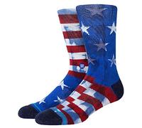 Stance Banner Classic Crew Sock (Navy, Medium)