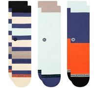 Stance Bayside 3 Pack Crew Socks | Multi, Large