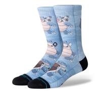 STANCE Blastoise Crew Socks Pokemon Blue Patterned Calf Socks Large