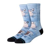 STANCE Blastoise Crew Socks Pokemon Blue Patterned Calf Socks Medium