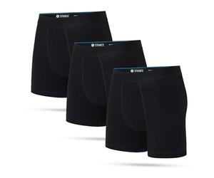 Stance Boxers - Mens Boxer Brief, Black, Medium, 3 Pack