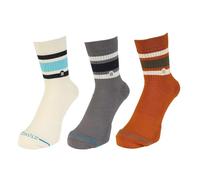 Stance Boyd Quarter 3 Pack Socks Multi Patterned Striped Large