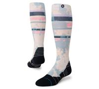 STANCE BOYD SNOW CALF SOCKS.NEW TIE DYE PINK BLUE PATTERNED CUSHIONED SKI W25