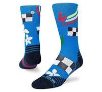 Stance Brickyard Crew Socks Blue Feel360 Infiknit Performance UK Sizes 6-13 (as8, alpha, l, regular, regular, Large)