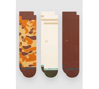 Stance Camo Crew 3 Pack Socks brown M
